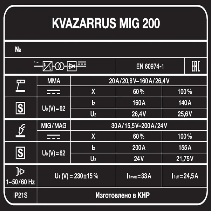FoxWeld Kvazarrus MIG 200