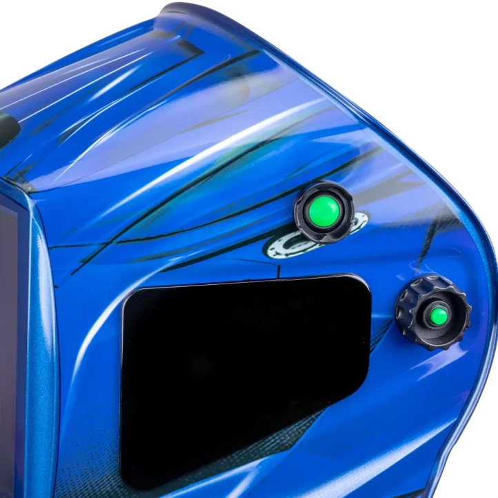 Маска сварщика FoxWeld Корунд Мега, синяя