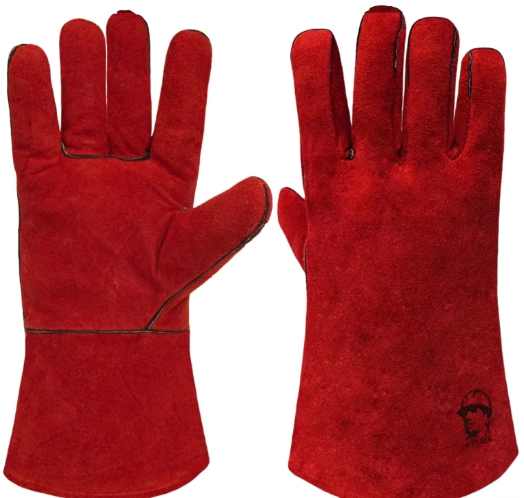 Краги сварщика спилковые ТРЭК-12 (НА ПОДКЛАДКЕ) утеплен.