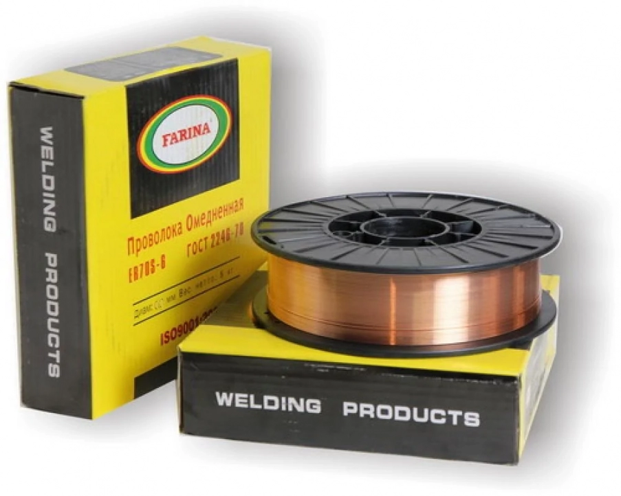 Проволока сварочная омедненная Farina ER70S-6 1.0мм / 15кг D270