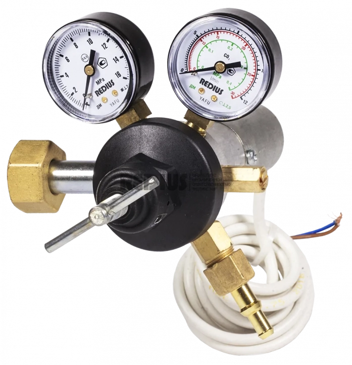 Качественный регулятор расхода газа с подогревателем REDIUS У-30-КР2П (36В)