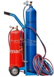 Пост пропановый для газосварки ПГУ-40П на литых колёсах