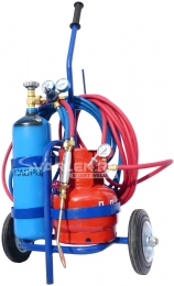 Пропановый газосварочный пост ПГУ-5П на колесах